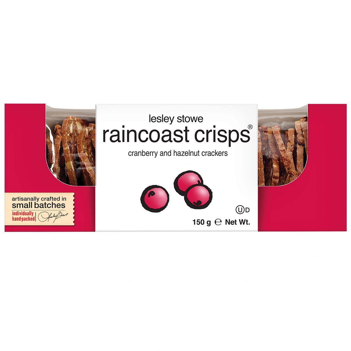 Raincoast Crisps Cranberry Hazelnut Crackers 150g