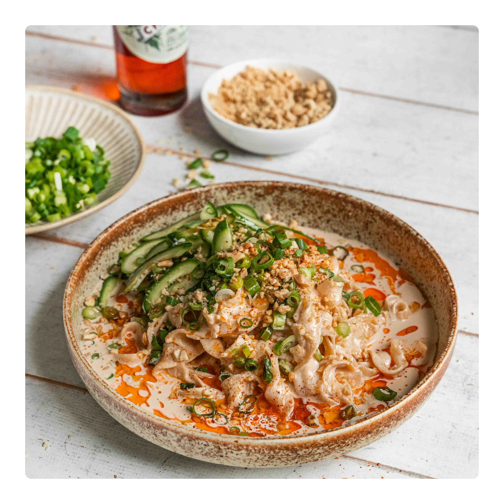 Tofu Sesam Noodles Tofu Sesam Noodles