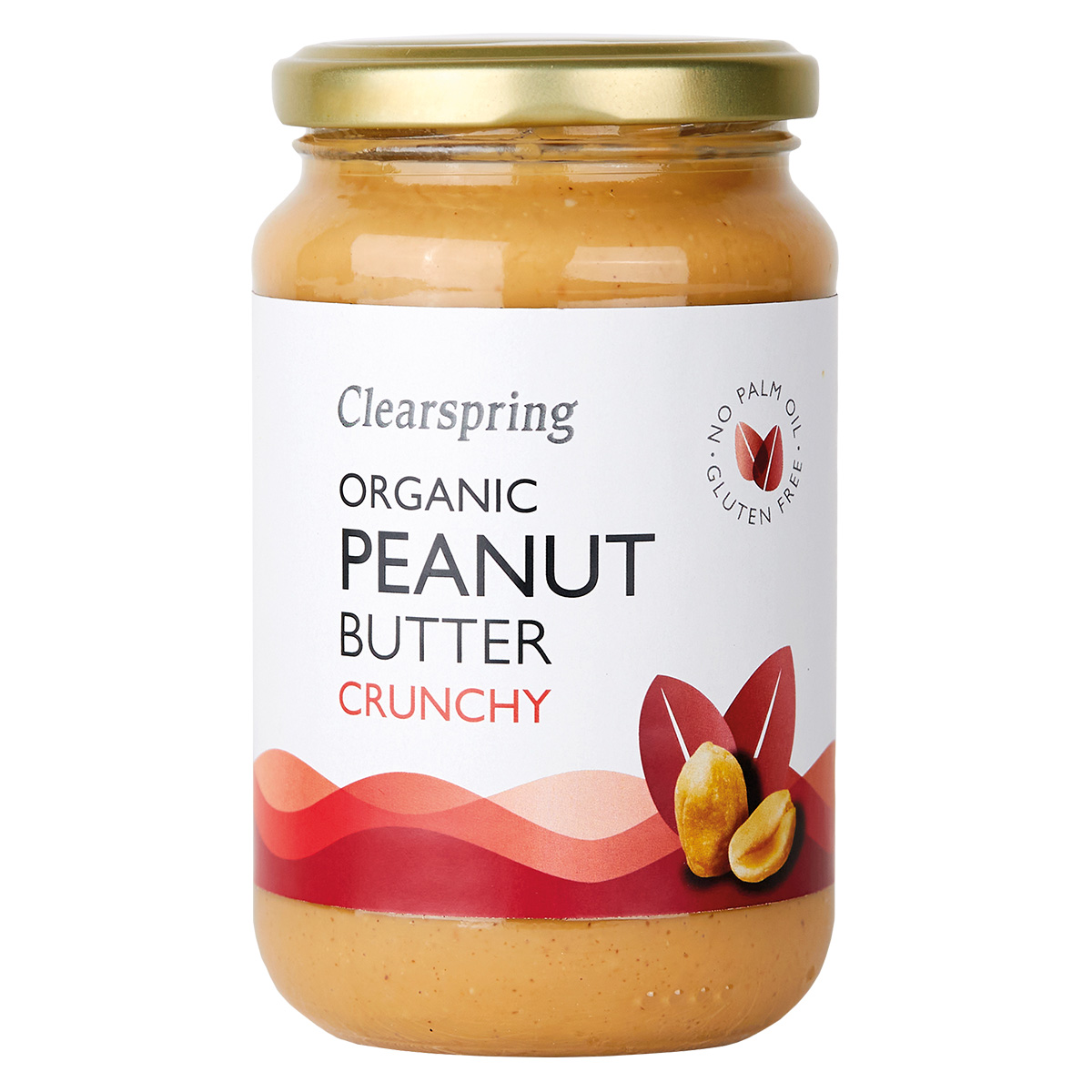 Clearspring Organic Peanut Butter, Crunchy BIO 350g