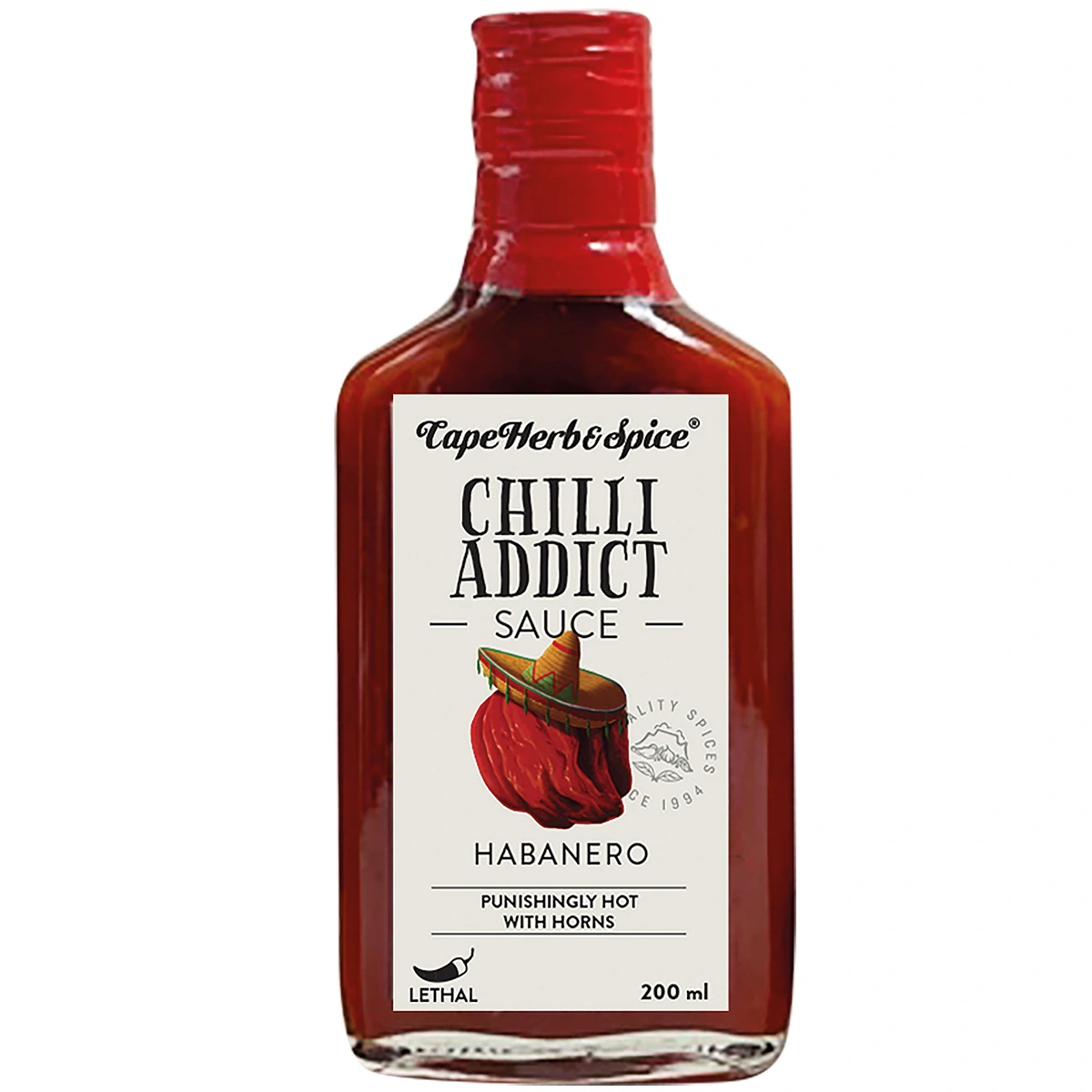 Cape Herb Chilli Addict Habanero Sauce 200ml Cape Herb Chilli Addict Habanero Sauce 200ml