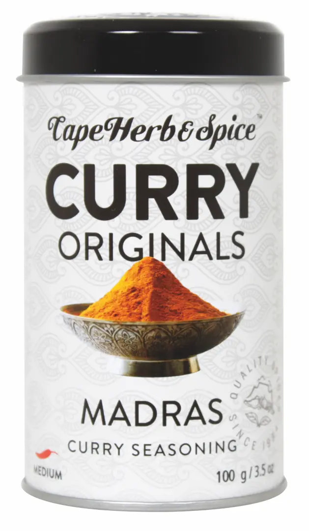 Madras Curry Gewürzzubereitung 100g in der Vorratsdose