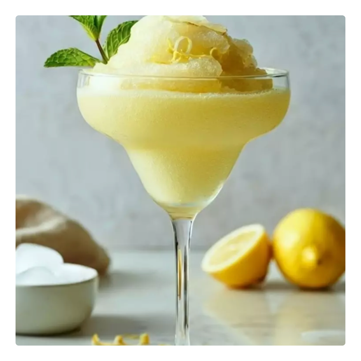Zitronen Vanille Slushie