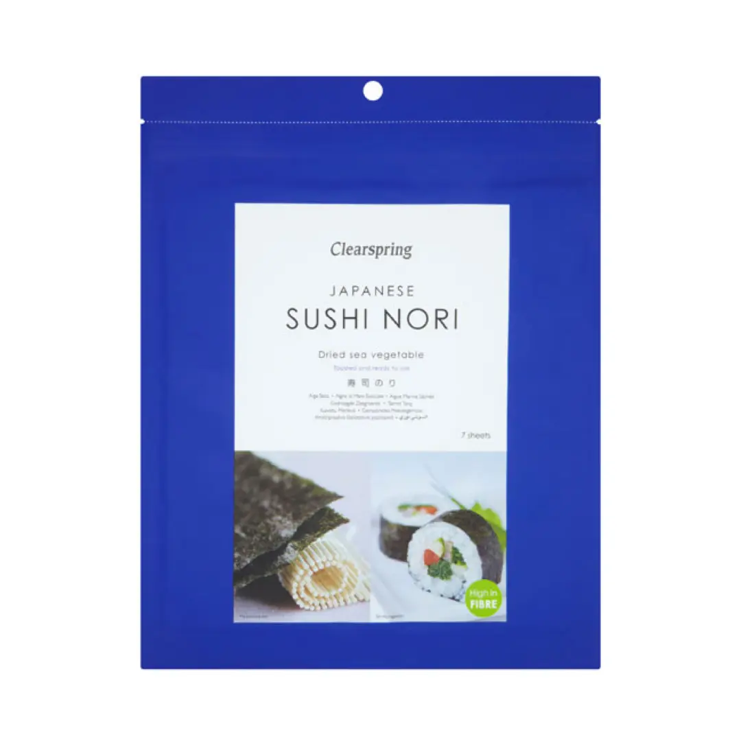 Sushi Nori - Getrocknetes Meeresgemüse, verzehrfertige Blätter aus der Verpackung 17g