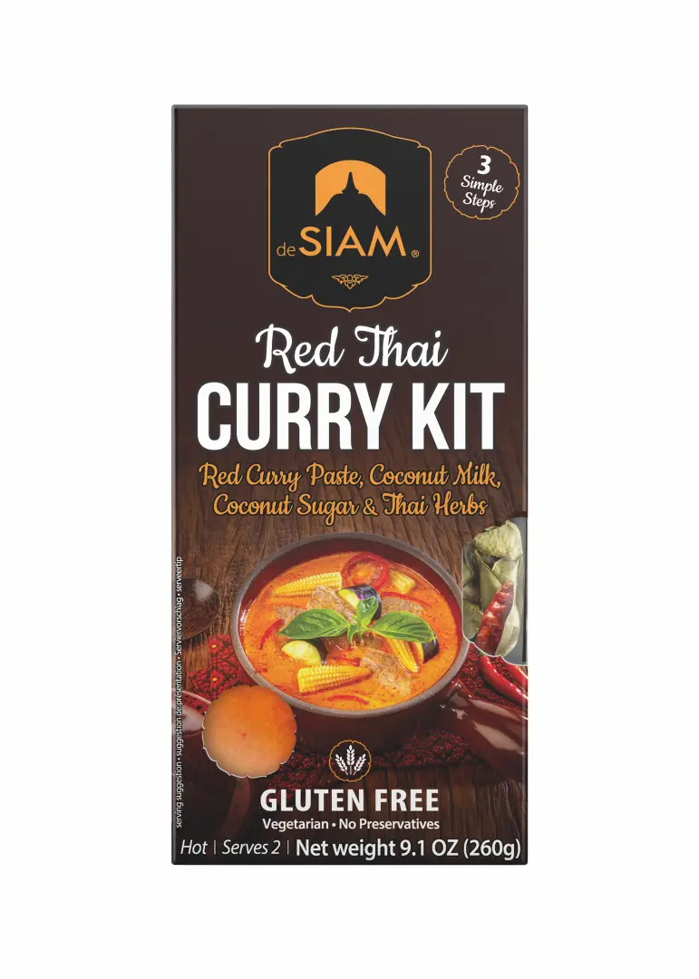 Rotes Curry Set in der 260g Verpackung