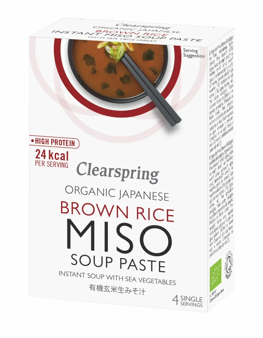 Clearspring Organic Japanese Brown Rice Instant Miso Soup Paste 60g