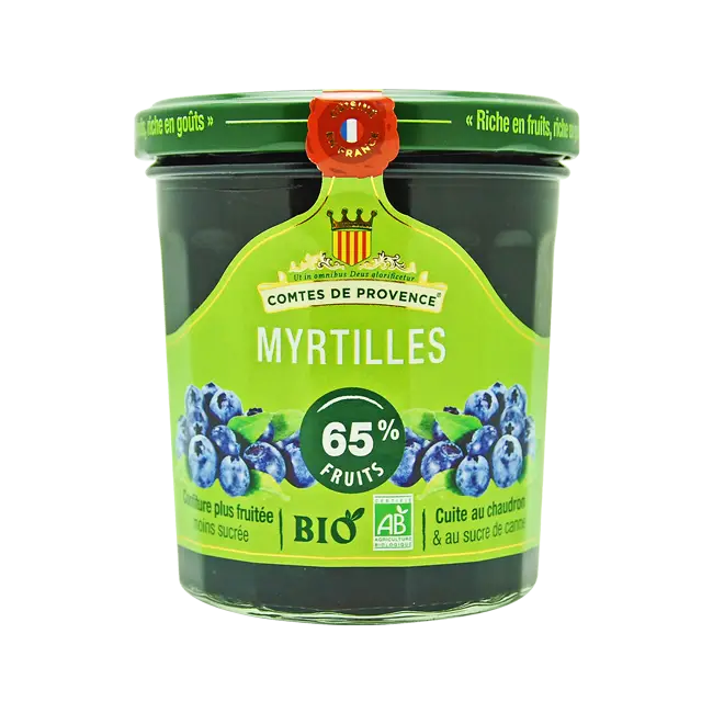 Comtes de Provence Myrtilles (Heidelbeerkonfitüre), BIO 350g