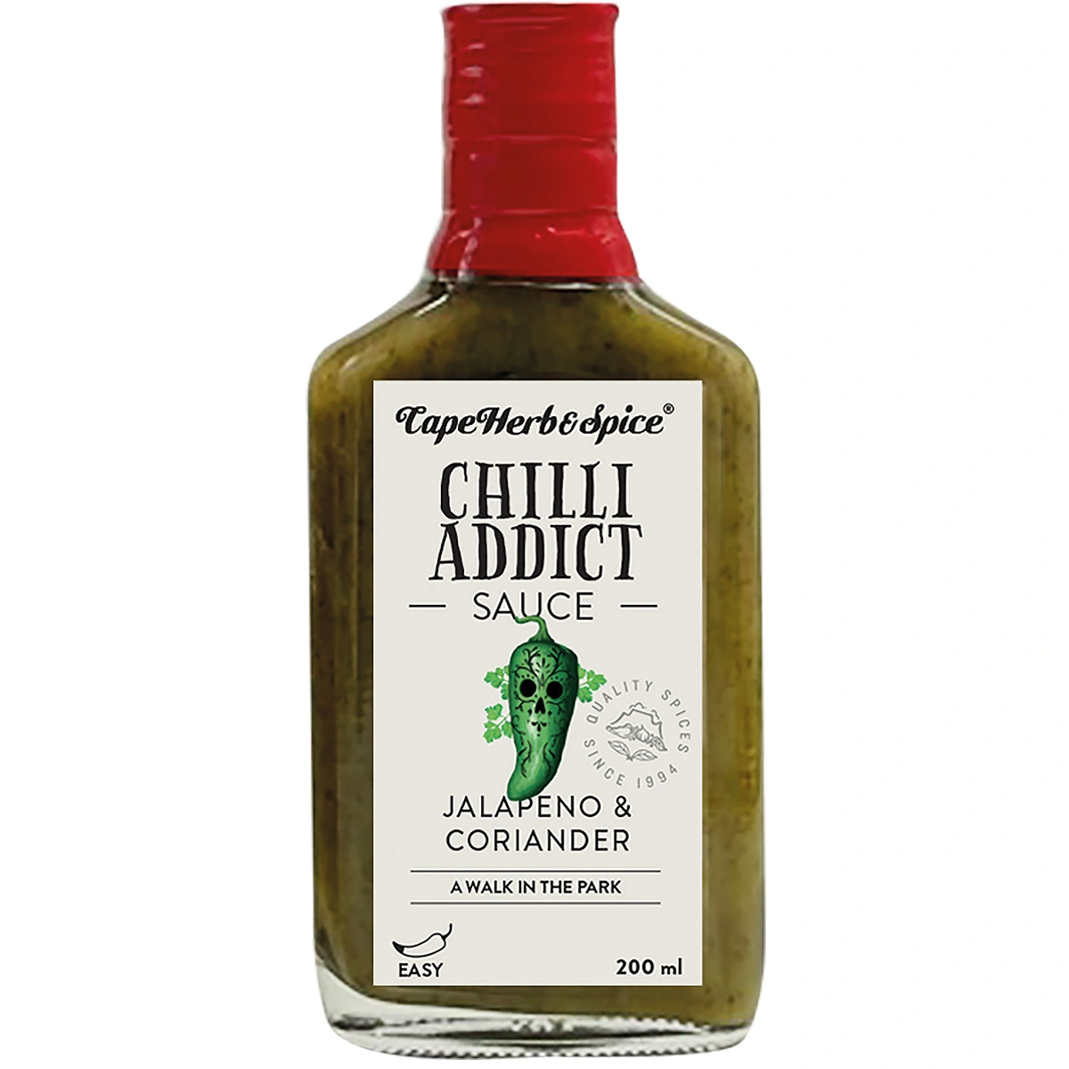 Cape Herb Chilli Addict Jalapeno & Coriander Sauce 200ml Cape Herb Chilli Addict Jalapeno & Coriander Sauce 200ml