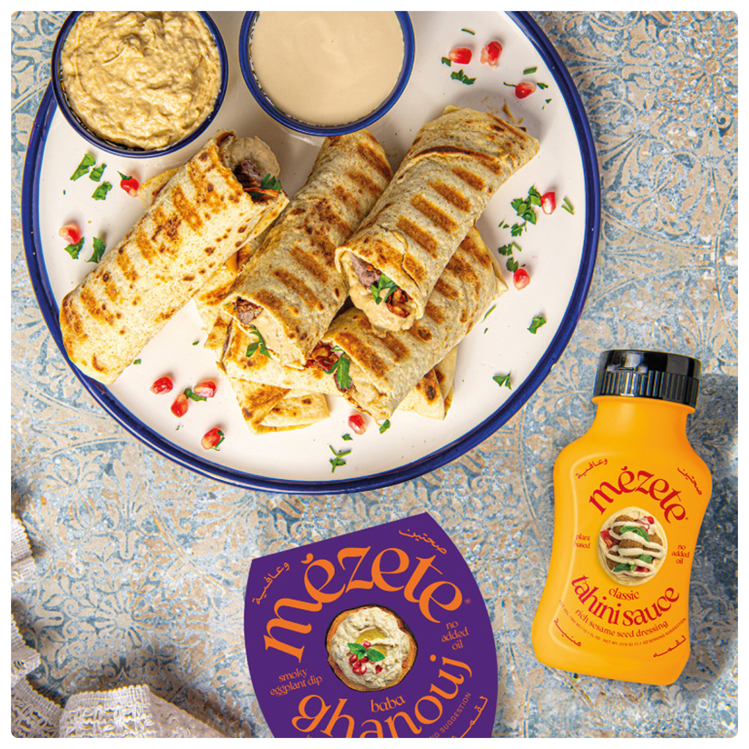 Baba Ghanouj Steak Wrap