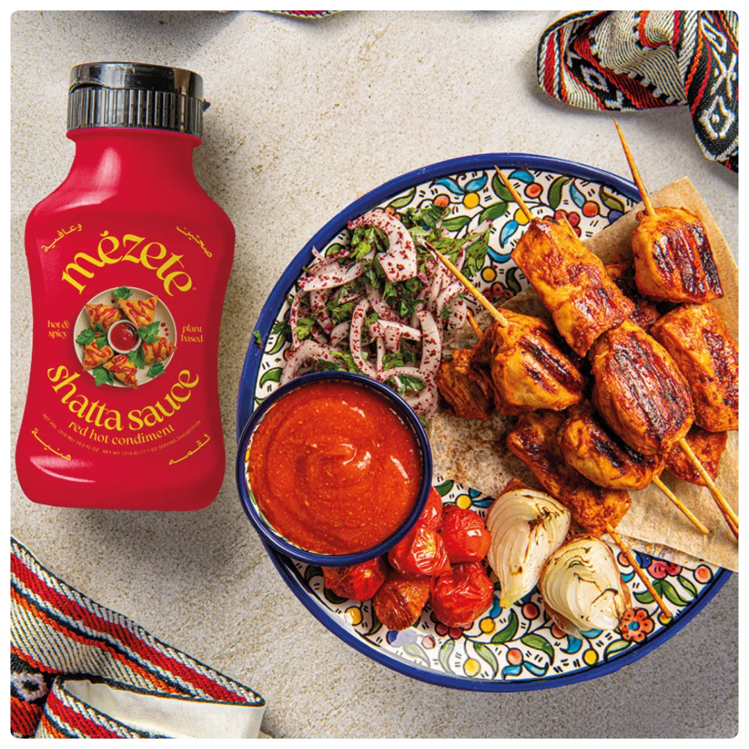 Würzige Hähnchenspieße mit Shatta Sauce