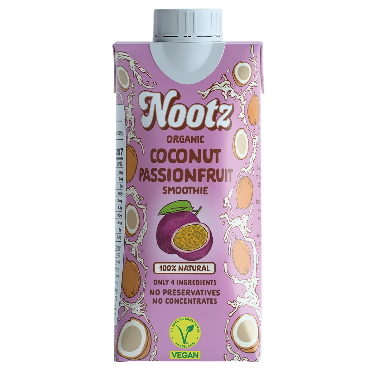 Nootz Coconut Passionfruit Smoothie 325ml, BIO