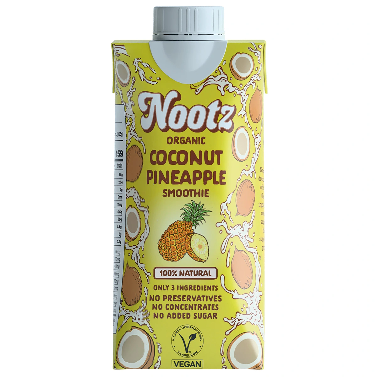 Nootz Coconut Pineapple Smoothie 325ml, BIO