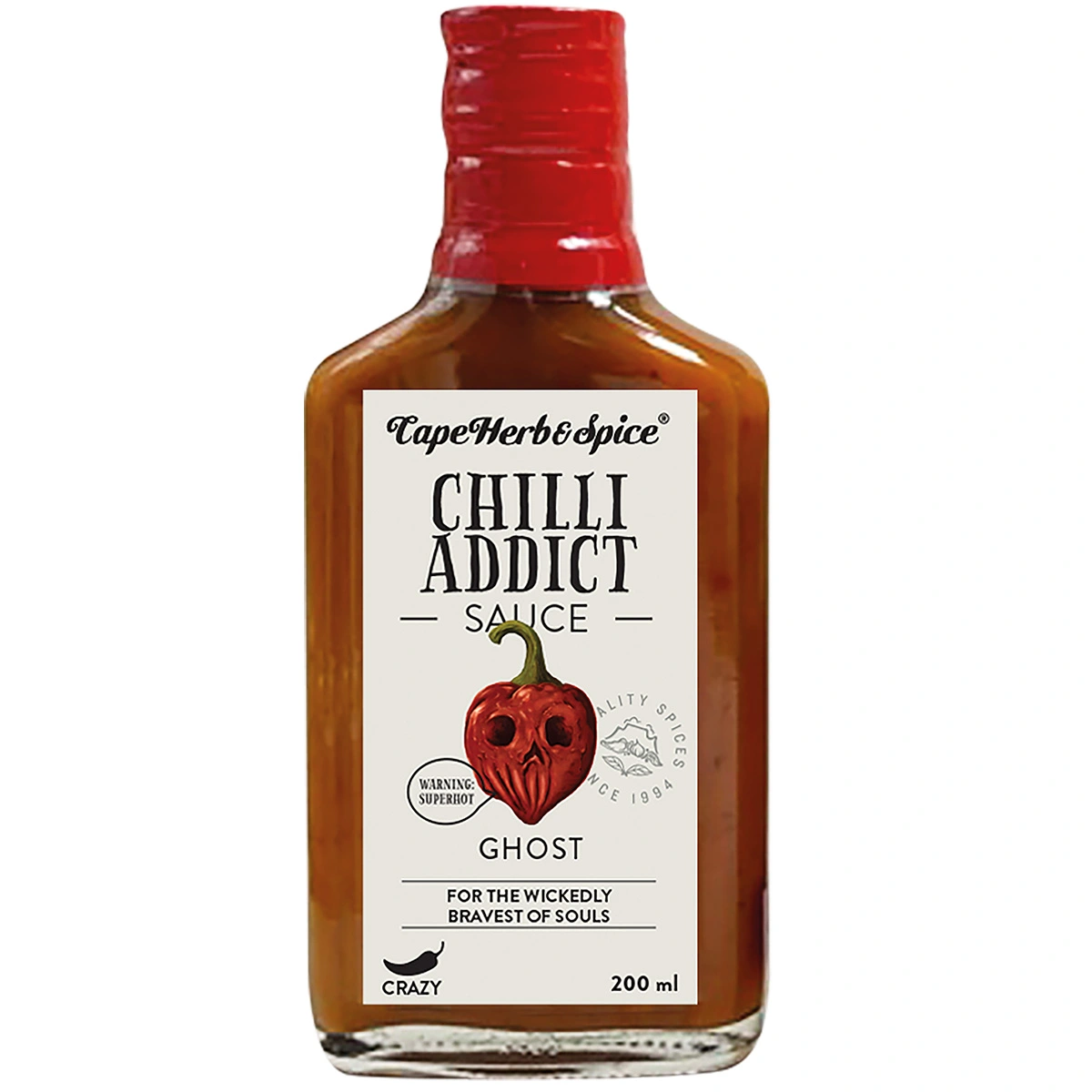 Cape Herb Chilli Addict Ghost Chilli Sauce 200ml Cape Herb Chilli Addict Ghost Chilli Sauce 200ml