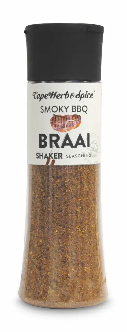 Smoky BBQ Braai Shaker 265g Grill-Gewürzsalz im Streuer