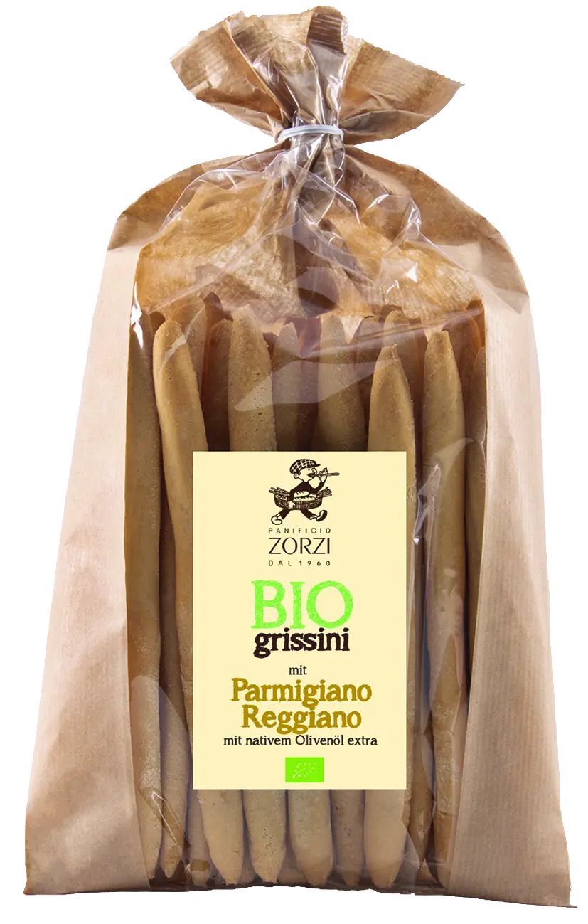 Zorzi Grissini mit Parmigiano Reggiano 200g, BIO