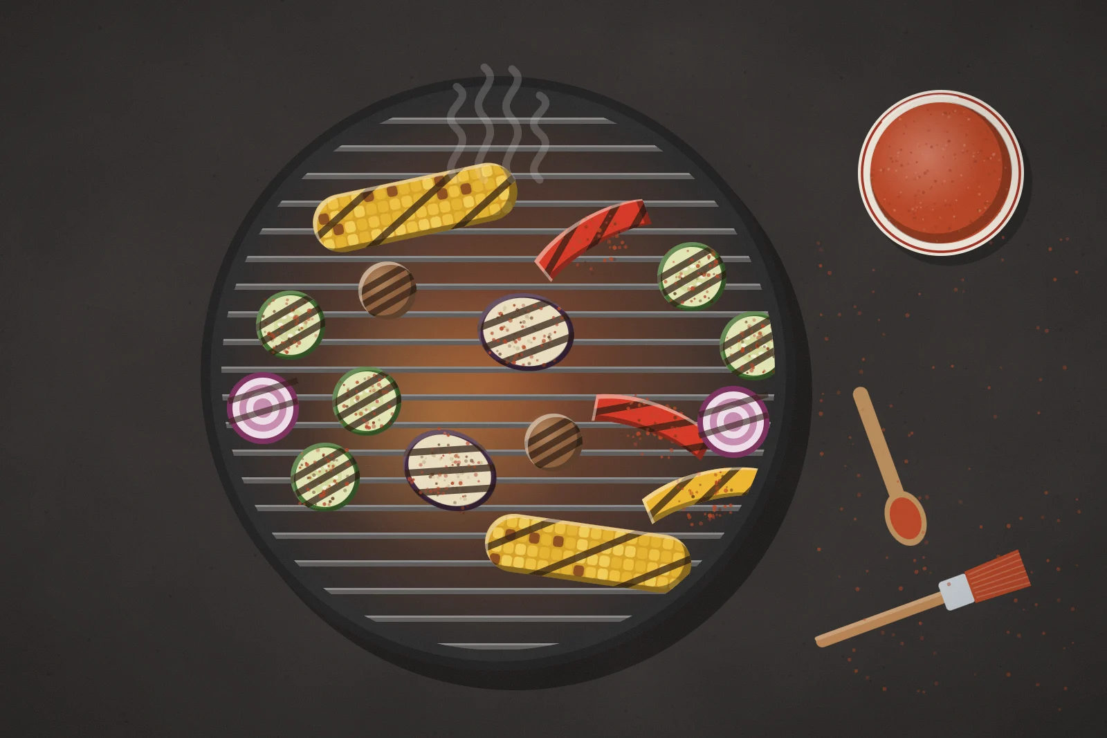 BBQ-Rub für Gemüse: Dosierung, Ofen und Grill