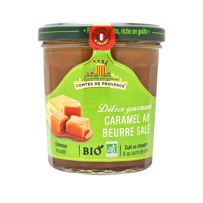 Comtes de Provence Caramel au Beurre Salè (Karamellcreme), BIO 330g