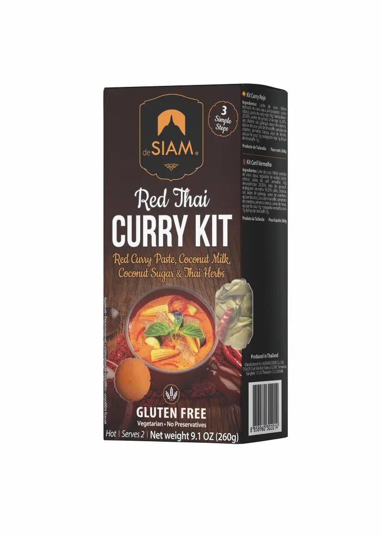 Rotes Curry Set in der 260g Verpackung