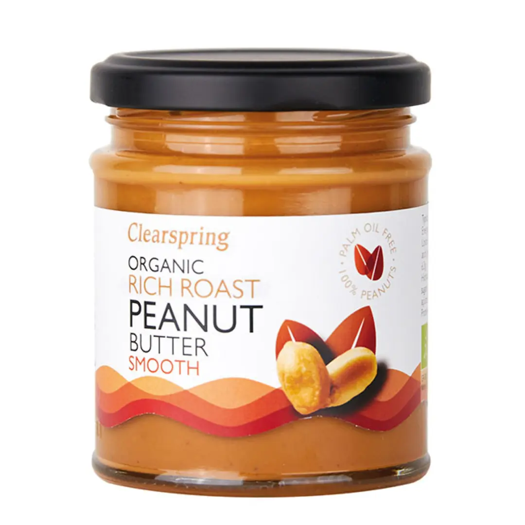 Clearspring Organic Rich Roast Peanut Butter Smooth BIO 170g