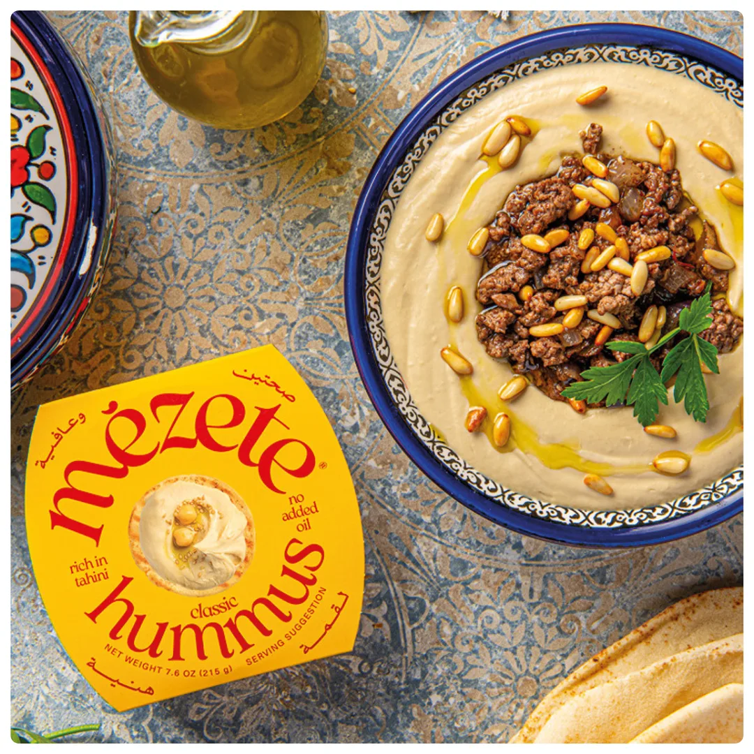 Hummus Teller mit Fleisch