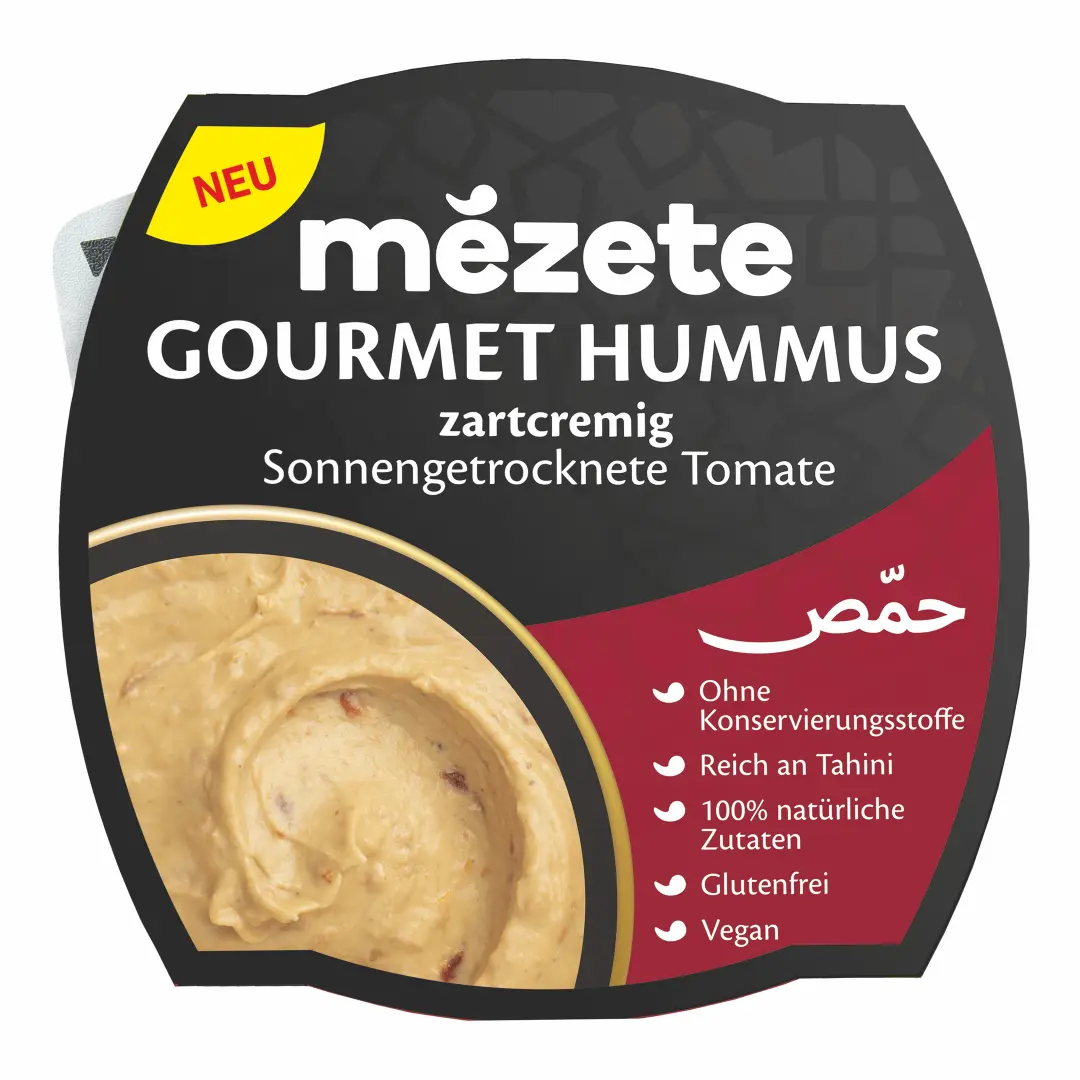 Mezete Gourmet Hummus mit sonnengetrockneten Tomaten 215g