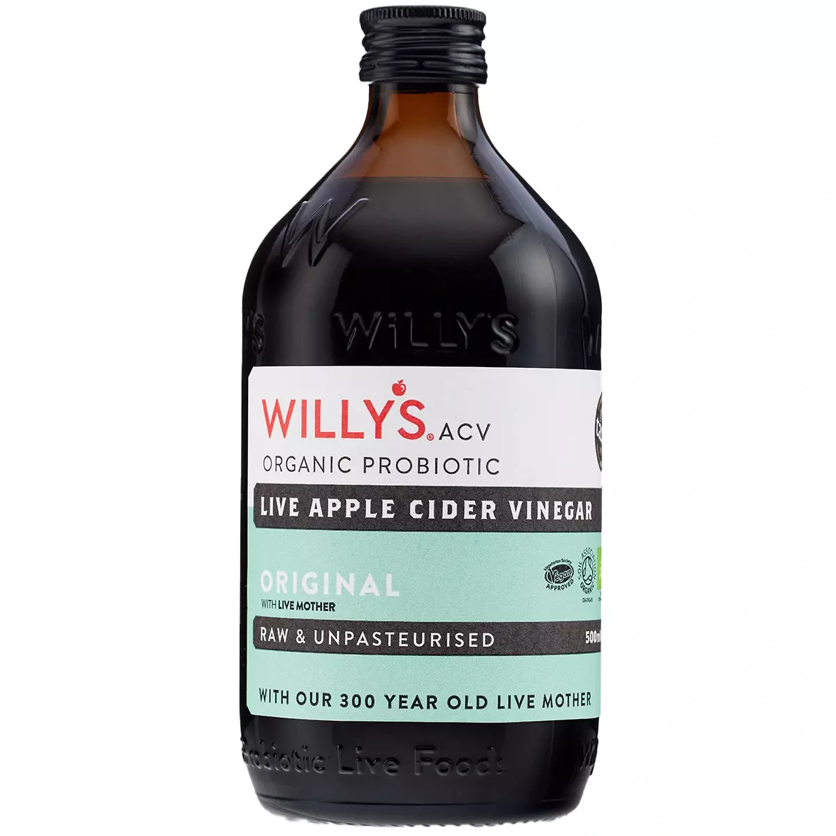 Willy's ACV Live Apple Cider Vinegar ORIGINAL 500ml, BIO Willy's ACV Live Apple Cider Vinegar ORIGINAL 500ml, BIO
