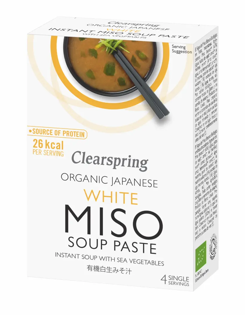 Instant Weisse Miso Suppenpaste mit Meeresgemüse, BIO 60g in der Vorratsverpackung