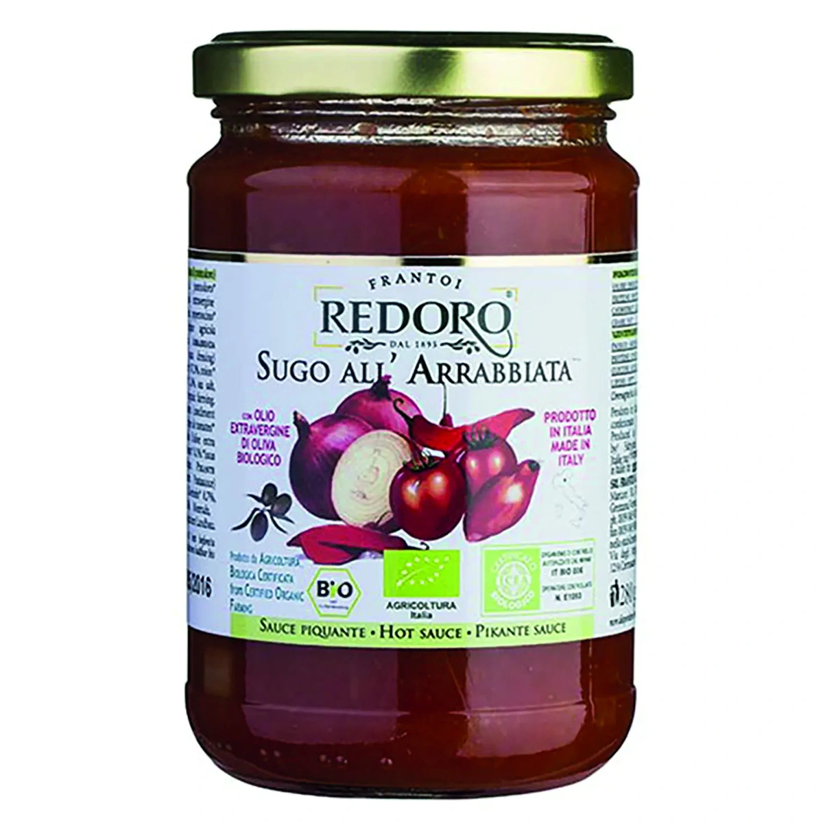 Redoro Tomaten Sugo all'Arrabbiata 290g, BIO