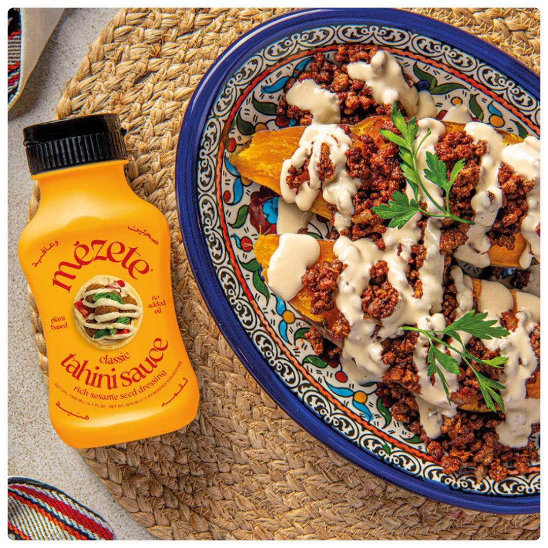 Geröstete Süßkartoffeln mit Classic Tahini Sauce