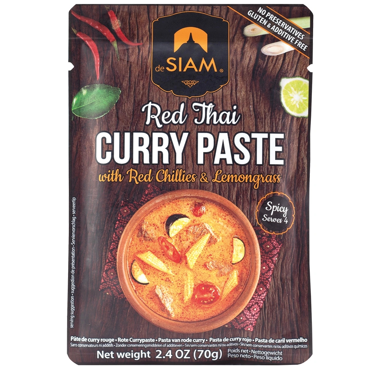 Siam Red Thai Curry Paste 70g Siam Red Thai Curry Paste 70g