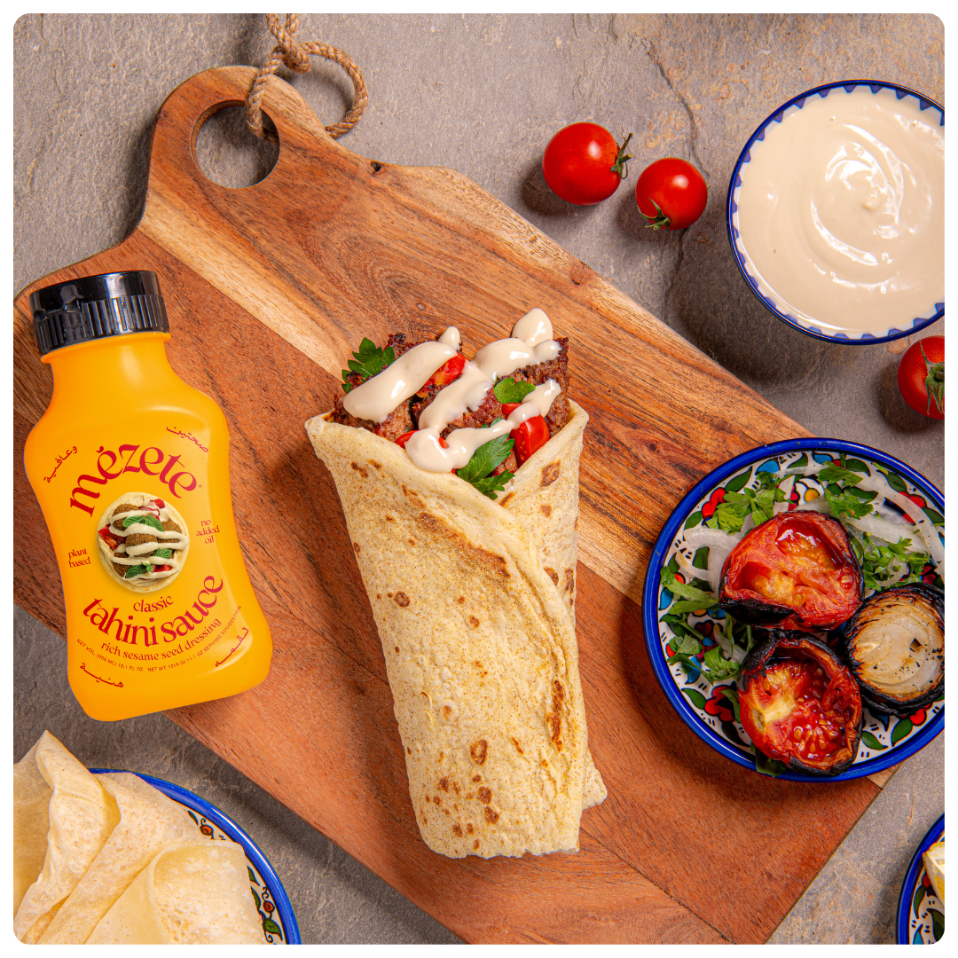 Kebab Sandwich mit Tahini Sauce Kebab Sandwich mit Tahini Sauce