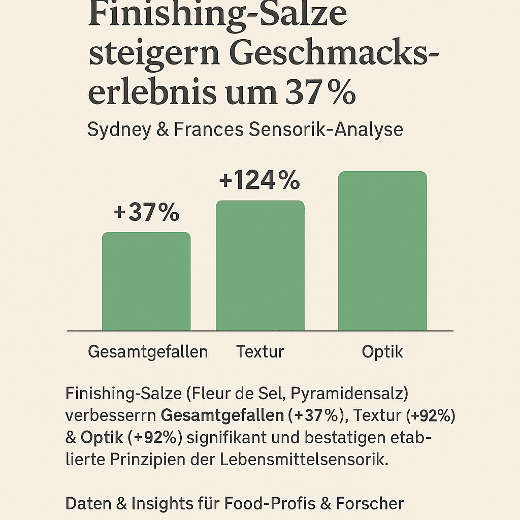 Meta-Analyse & Case Study: Finishing-Salze steigern Geschmackserlebnis um 37 % – Sydney & Frances Sensorik-Analyse