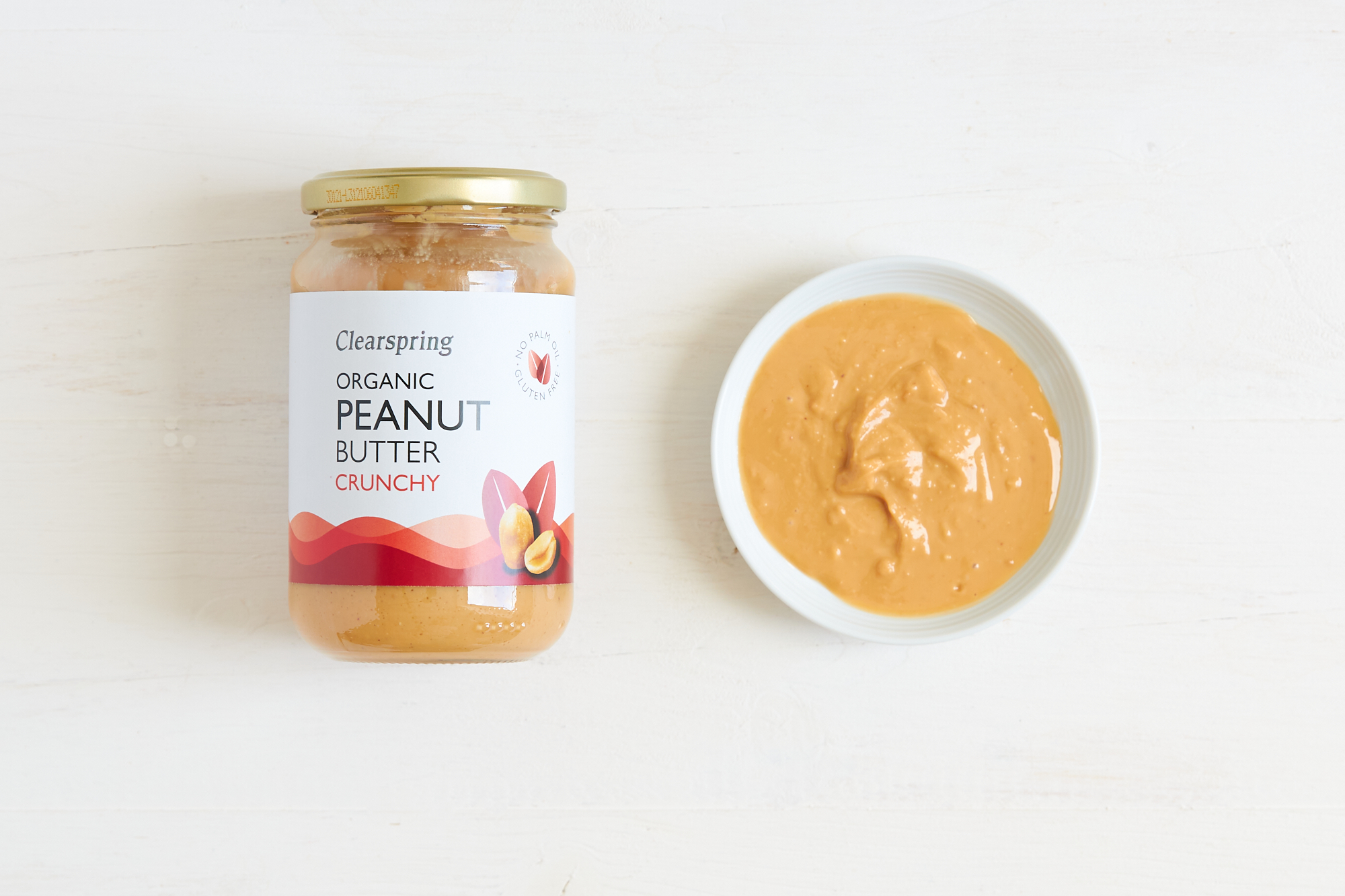 Clearspring Organic Peanut Butter, Crunchy BIO 350g