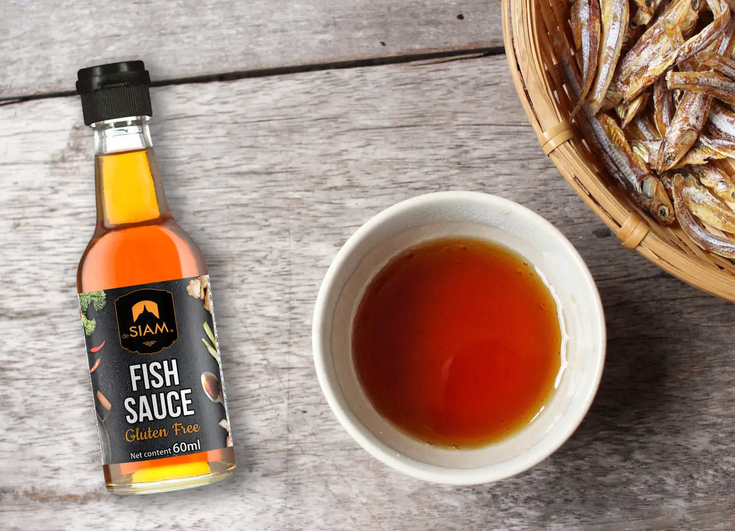 desiam fisch soße 60ml geräucherte Sardellen als Beilage Fischsauce