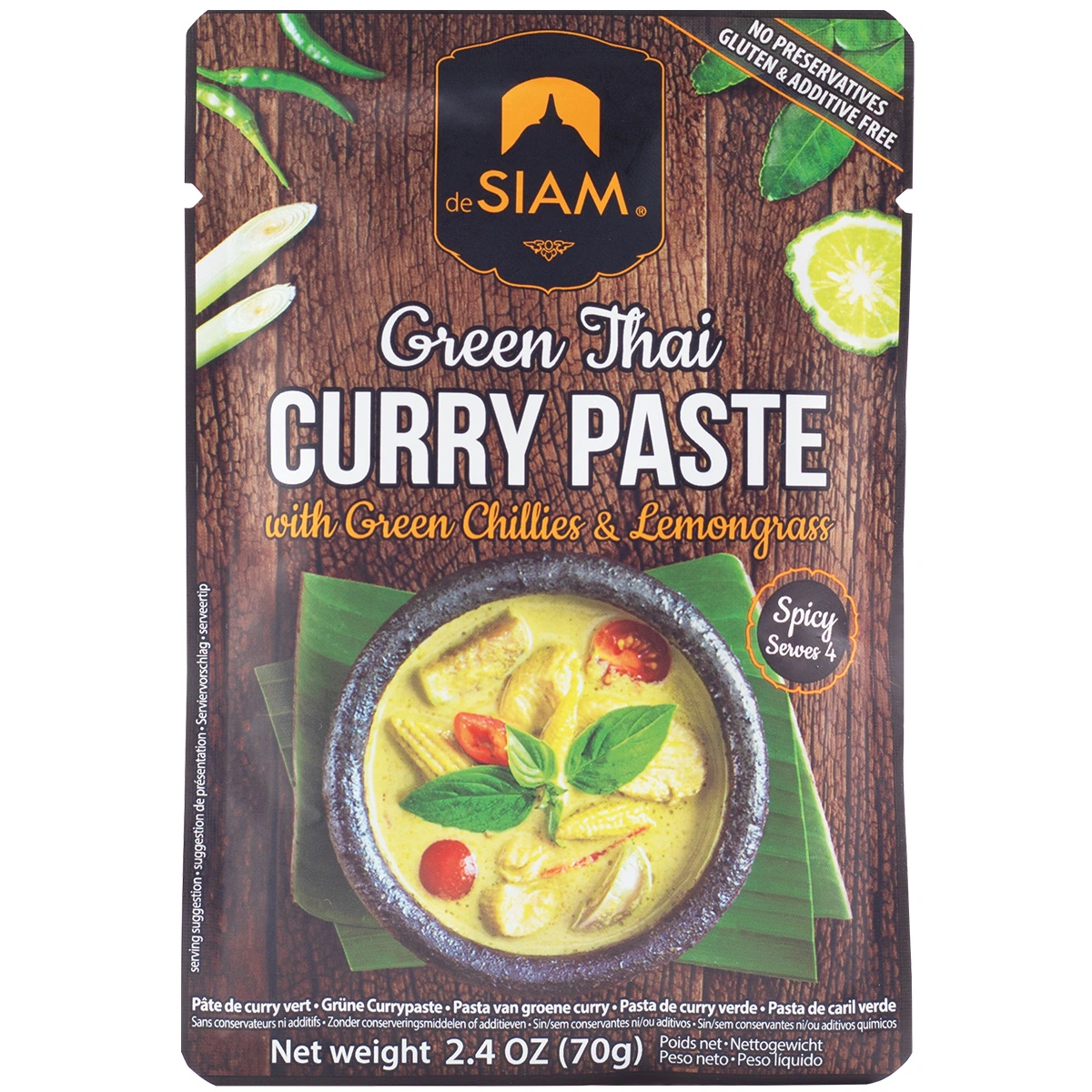 Siam Green Thai Curry Paste 70g Siam Green Thai Curry Paste 70g