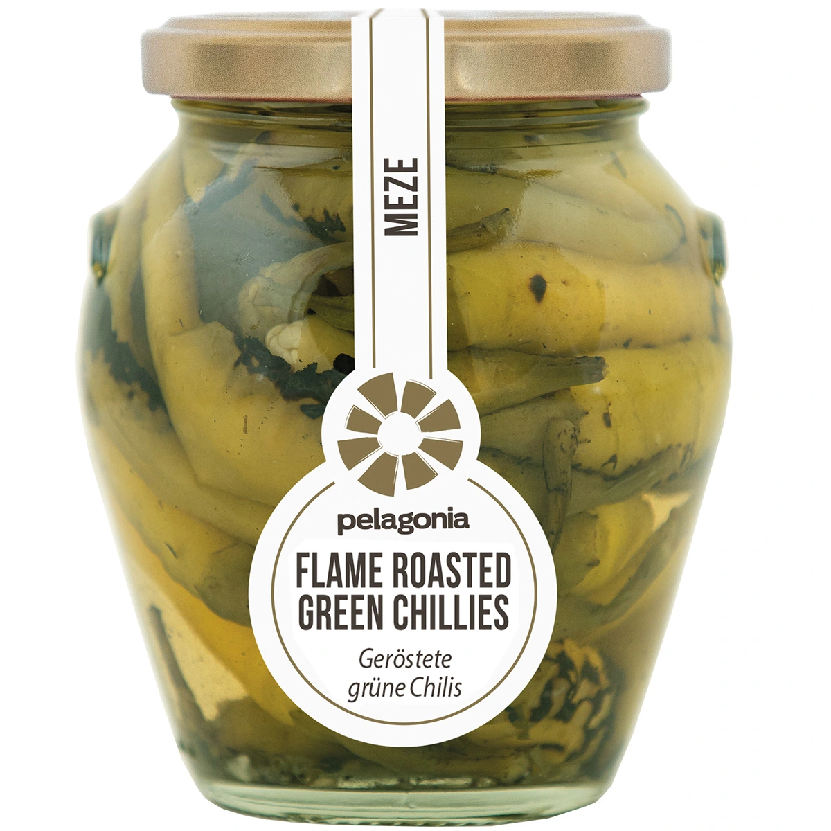 Pelagonia geröstete grüne Chilis 300g Pelagonia geröstete grüne Chilis 300g