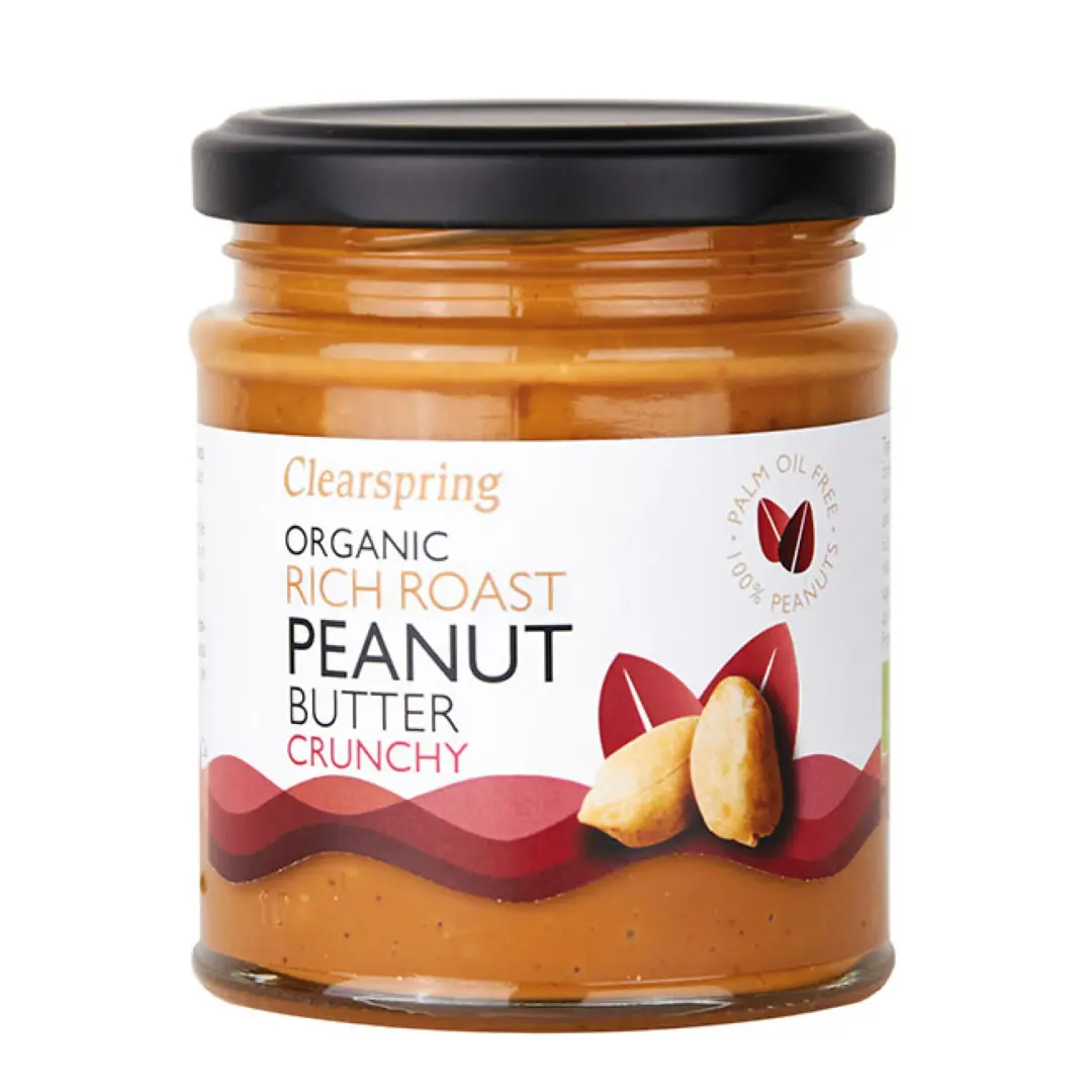 Clearspring Organic Rich Roast Peanut Butter, Crunchy BIO 170g
