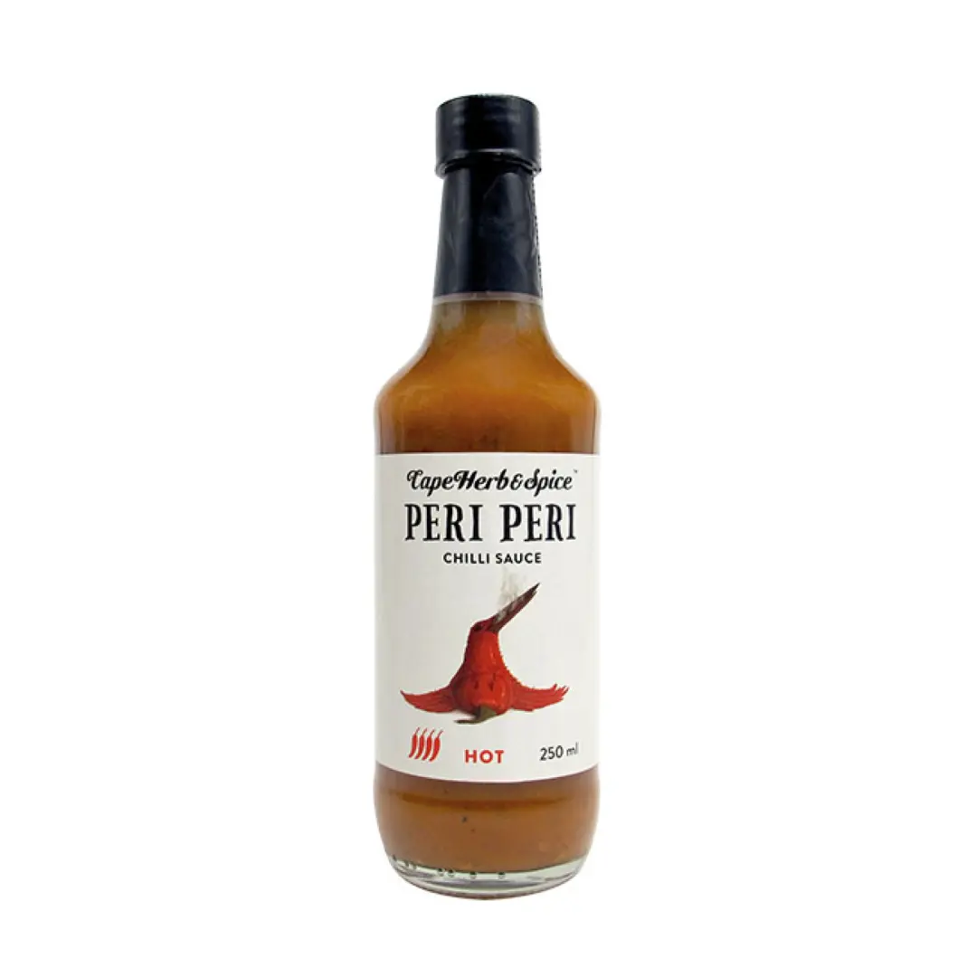 scharfe Chilisauce, Peri Peri Sauce HOT in einer 250ml Flasche